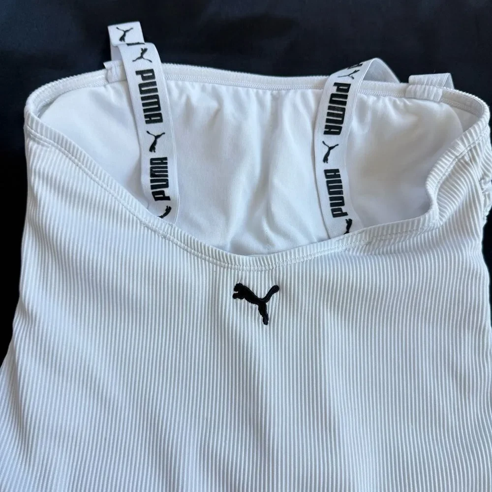 Puma Women's Swimsuit One Piece Off‎ White Size Large Ivory